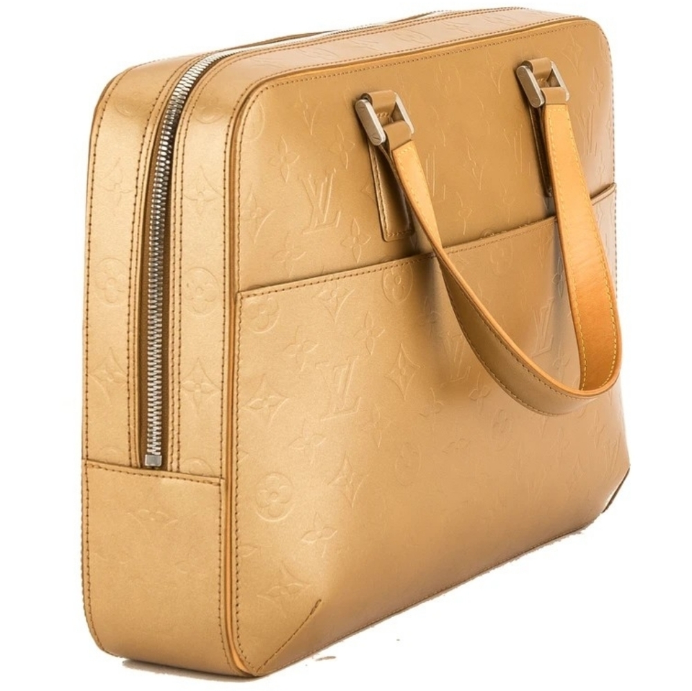 Louis Vuitton Monogram Gold Leather Bag Authentic - Picture 4 of 16